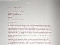 Open letter to President Juncker - part1