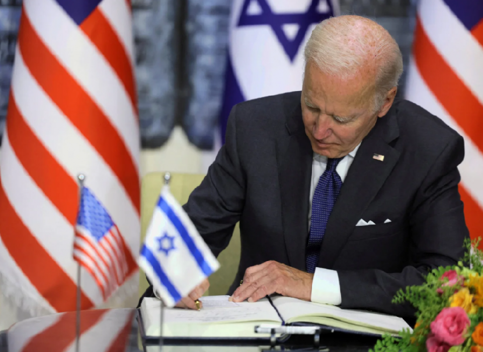 Opinion | In Jerusalem, Biden Signs the Palestinians’ Death Certificate