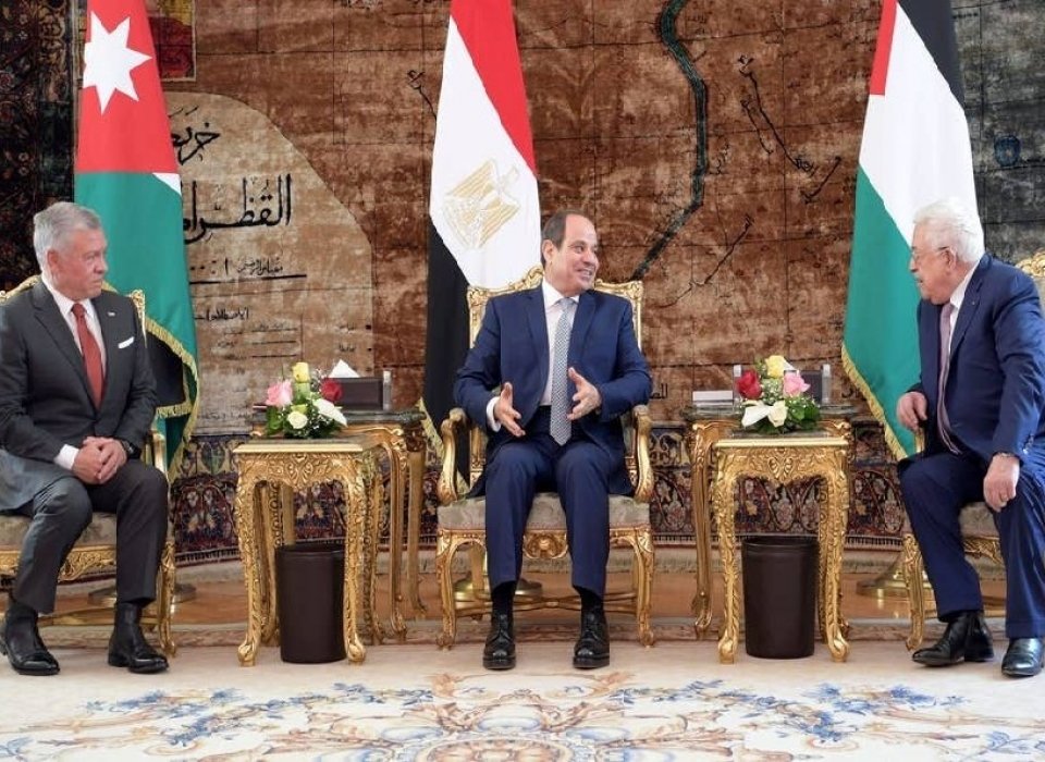 Jordan's King Tells Abbas, Sissi 'No Regional Stability Without a Two-state Solution'