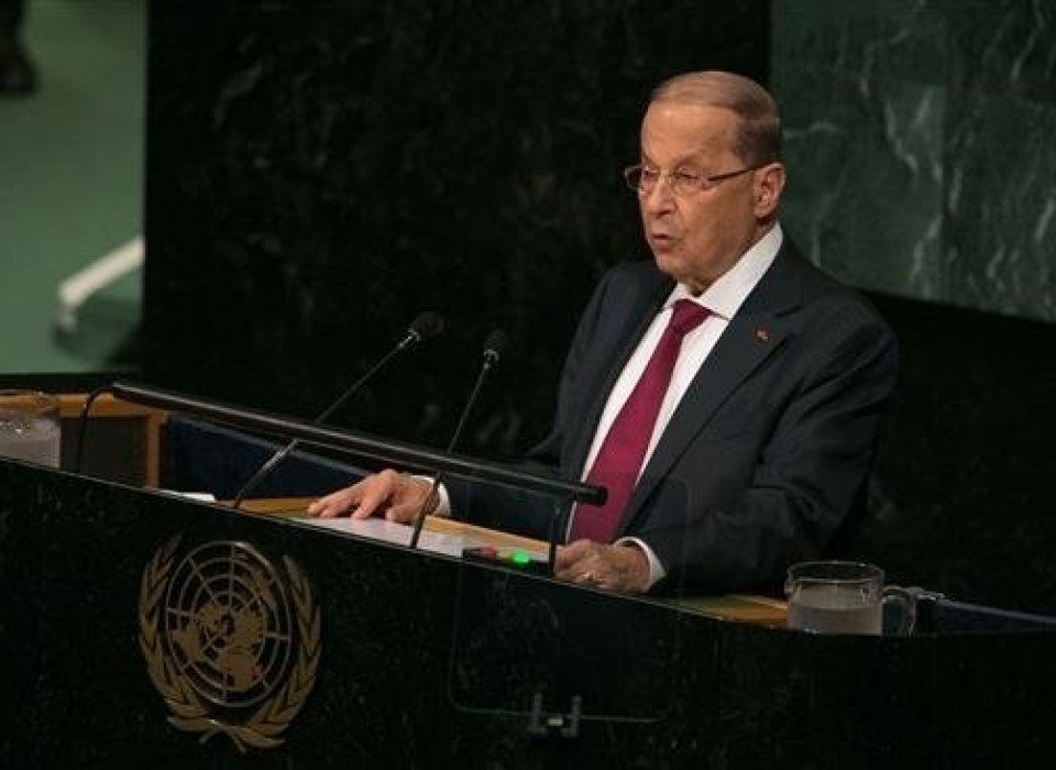 Lebanon president complains to UN of double standard in treatment of Israel, Palestinians