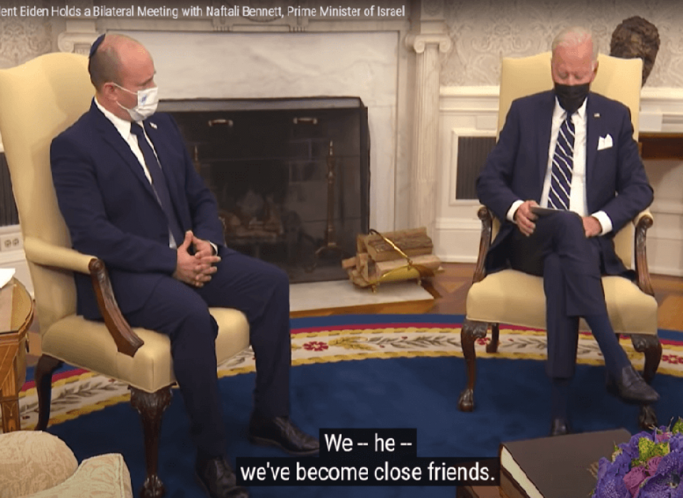 ‘Close friends’ Biden and Bennett leave progressive Americans out in the cold