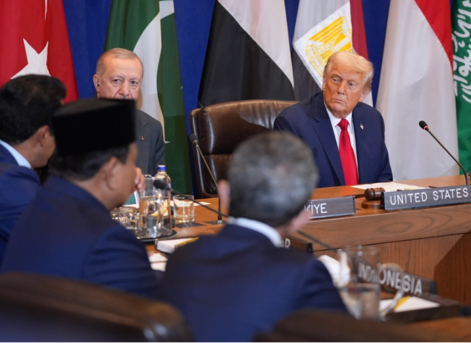 Trump promises Arab, Muslim leaders he won’t let Israel annex the West Bank